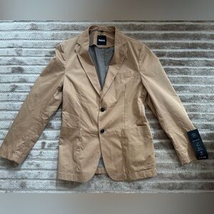Hugo Boss Tan Lightweight Slim-fit Blazer